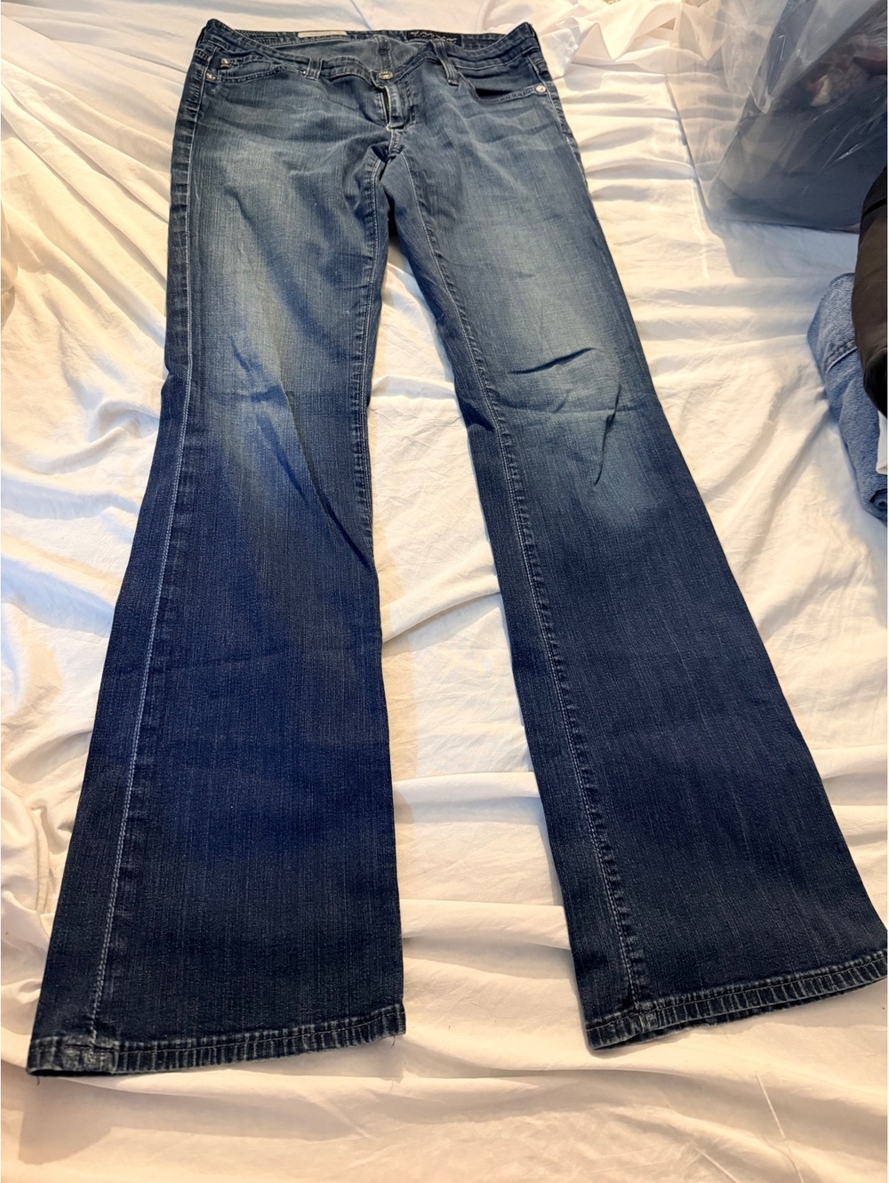 Adriano Goldschmied Flared Blue Denim Jeans, Size 27R